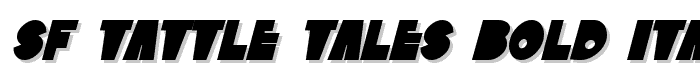 SF Tattle Tales Bold Italic font